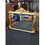 LARGE GILT FRAMED MIRROR