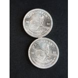 2 X 1OZ FINE SILVER KRUGGERAND