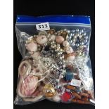 BAG OF COSTUME JEWELLERY