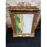 SET OF 3 GILT FRAMED OILS - J KANE