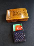 ANTIQUE CONTINENTAL BOX AND OLD SEAL