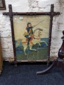 VICTORIAN FRAMED OIL ON CANVAS KING WILLIAM III