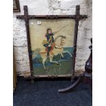 VICTORIAN FRAMED OIL ON CANVAS KING WILLIAM III