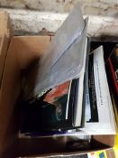 BOX OF JAZZ CATALOGUES AND CD'S