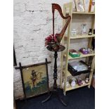 PLANT STAND AND HARP