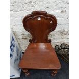 VICTORIAN HALL MAHOGHANY CHAIR