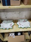 PAIR OF ANTIQUE SHELLEY DISHES DOROTHY PERKINS