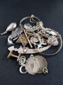 BAG OF SILVER JEWELLERY