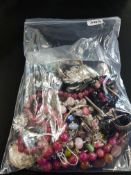 BAG OF COSTUME JEWELLERY