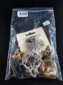 BAG OF VINTAGE BROOCHES AND CELTIC BROOCHES