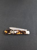 SILVER AND MOTHER OF PEARL FRUIT KNIFE AS FOUND