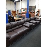 3 SEATER LEATHER SETTEE