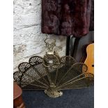 BRASS FIRE SCREEN