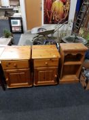 3 PIECES OF PINE FURNITURE