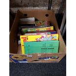 BOX OF OLD ENID BLYTON BOOKS AND ANNUALS