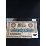 ULSTER BANK NOTE HAND SIGNED 1/6/1932