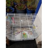 LARGE BIRD CAGE AND ACCESSORIES