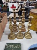 QTY OF VICTORIAN CANDLESTICKS