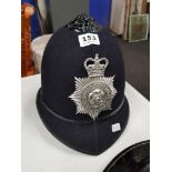 WEST RIDING CONSTABULARY HELMET AND BADGE