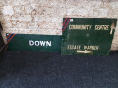 2 MILITARY SIGNS