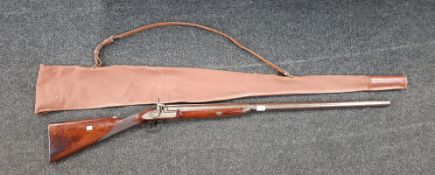 QUALITY ENGLISH VICTORIAN SINGLE BORE MUSKET BY WILLIAM POWELL OF BIRMINGHAM