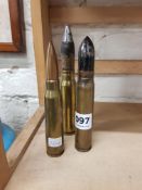 3 LARGE SHELL ROUNDS