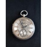 SILVER AND GOLD NUMBERED POCKET WATCH
