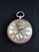 SILVER AND GOLD NUMBERED POCKET WATCH