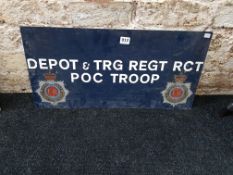 ROYAL CORPS OF TRANSPORT METAL SIGN