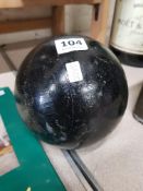 LARGE ANTIQUE CANNON BALL