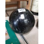 LARGE ANTIQUE CANNON BALL