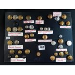 SHEET OF RAILWAY BUTTONS