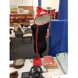 VINTAG RED ANGLE POISE LAMP