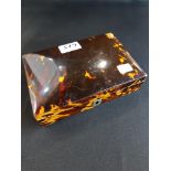 ANTIQUE TORTOISESHELL BOX