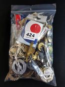 BAG OF MILITARY AND OTHER BUTTONS