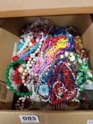 LARGE BOX OF 50'S AND 60'S JEWELLERY