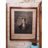 EARLY VICTORIAN PRINT ROBBIE BURNS