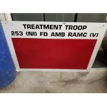 LARGE MILITARY SIGN