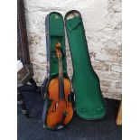OLD VIOLIN AND CASE