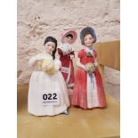 3 DOULTON FIGURES