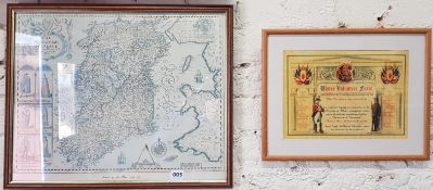 ULSTER VOLUNTEER FORCE PRINT AND MAP