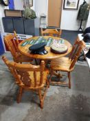 PINE TABLE AND 4 CHAIRS