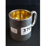 SOLID SILVER CHRISTENING CUP 77 GRAMS CHESTER 1919 -1920