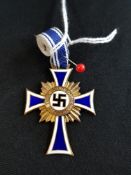 THIRD REICH MOTHERS GOLD CROSS TARNISHED