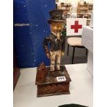 A CAST IRON MONEYBOX UNCLE SAM