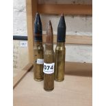 3 LARGE SHELL ROUNDS