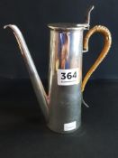 SOLID SILVER CHOCOLATE POT 270 GRAMS - LONDON 1902 - 03