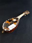 BONE AND TORTOISESHELL MINI MANDOLIN