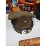 OFFICERS CAP AND MINIATURE BADGE IRISH GUARDS