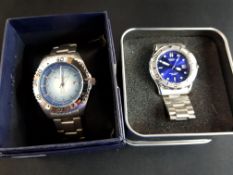 2 BOXED WRIST WATCHES CASIO AND BEN SHERMAN